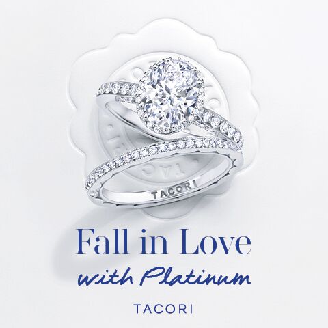 Tacori Platinum Engagement Rings: "Fall in Love with Platinum" Promotion