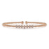 Bujukan Rose Gold Bead and Cluster Diamond Bangle - 1