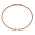 Bujukan Rose Gold Bead and Cluster Diamond Bangle - 3