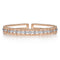 Bujukan Rose Gold Cuff Bracelet with Marquise and Round Diamonds - 1