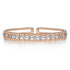 Bujukan Rose Gold Cuff Bracelet with Marquise and Round Diamonds - 1