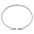 Bujukan Diamond Bead Cuff Bracelet in 14K White Gold - 3