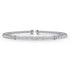 14K White Gold Bujukan Diamond Bar Split Bangle - 1
