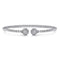 Bujukan Diamond Hexagon Split Bangle in 14K White Gold - 1