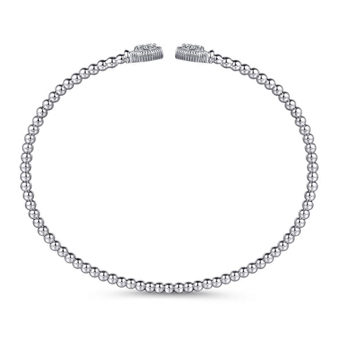 Bujukan Diamond Hexagon Split Bangle in 14K White Gold - 3