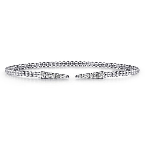 Bujukan Diamond Spikes Split Bangle in 14K White Gold - 2
