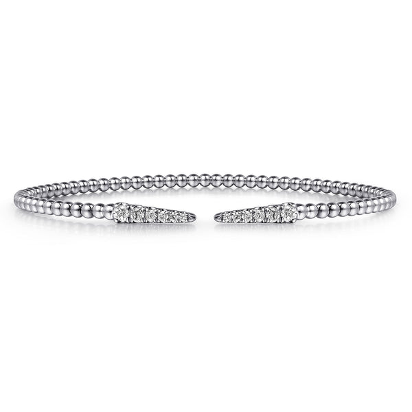Bujukan Diamond Spikes Split Bangle in 14K White Gold - 2