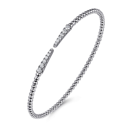 Bujukan Diamond Spikes Split Bangle in 14K White Gold - 3
