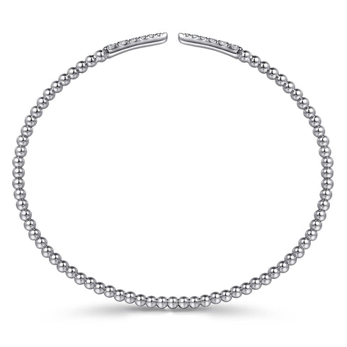 Bujukan Diamond Spikes Split Bangle in 14K White Gold - 4