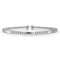 Bujukan 14K White Gold Open Bangle - 1