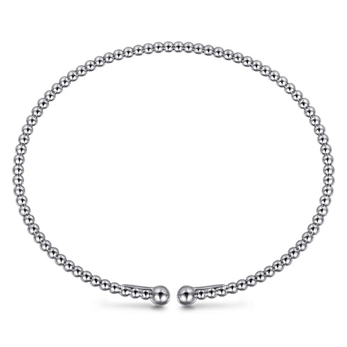 Bujukan 14K White Gold Split Bangle - 4