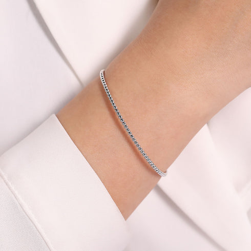 Bujukan 14K White Gold Split Bangle - 5