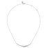 Kaslique 14K White Gold Diamond Bar Necklace - 2