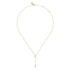 Bujukan Diamond Y Necklace in 14K White and Yellow Gold - 3
