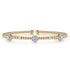 Bujukan Diamond Cluster Station Bangle in 14K White-Yellow Gold - 2