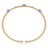 Bujukan Diamond Cluster Station Bangle in 14K White-Yellow Gold - 4