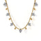 Bujukan Beads and Diamond Droplet Necklace in 14K White and Yellow Gold - 2
