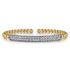 Bujukan 14K Yellow and White Gold Diamond Split Bangle Bracelet - 1