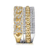 Bujukan Diamond Easy Stackable Ring in 14K White-Yellow Gold - 4