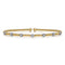 Bujukan Diamond Stations Bangle in 14K White-Yellow Gold - 2