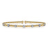 Bujukan Diamond Stations Bangle in 14K White-Yellow Gold - 2