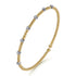 Bujukan Diamond Stations Bangle in 14K White and Yellow Gold - 2