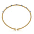 Bujukan Diamond Stations Bangle in 14K White and Yellow Gold - 3