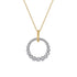 Bujukan Diamond Pendant Necklace in 14K White and Yellow Gold - 2