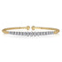 Bujukan Diamond Bangle in 14K White and Yellow Gold - 1