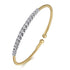 Bujukan Diamond Bangle in 14K White and Yellow Gold - 2