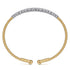 Bujukan Diamond Bangle in 14K White and Yellow Gold - 3