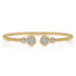 Bujukan Diamond Bangle in 14K White and Yellow Gold - 1