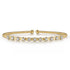 14K Yellow Gold Bujukan Bead Cuff Bracelet with Diamond Stations - 1