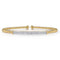 Bujukan Diamond Bar Split Bangle in 14K Yellow Gold - 1