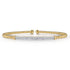 Bujukan Diamond Bar Split Bangle in 14K Yellow Gold - 1