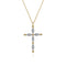 Bujukan Diamond Cross Pendant Necklace in 14K Yellow Gold - 2