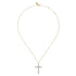 Bujukan Diamond Cross Pendant Necklace in 14K Yellow Gold - 3