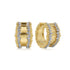 Bujukan Diamond Huggie Earrings in 14K Yellow Gold - 2