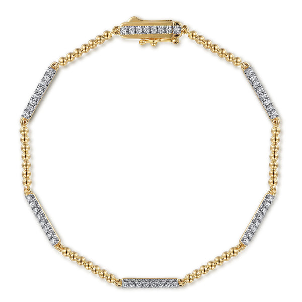Bujukan Diamond Tennis Bracelet in 14K Yellow Gold - 2