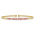 Bujukan Diamond and Ruby Split Bangle in 14K Yellow Gold - 1