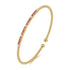 Bujukan Diamond and Ruby Split Bangle in 14K Yellow Gold - 2