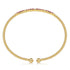 Bujukan Diamond and Ruby Split Bangle in 14K Yellow Gold - 3