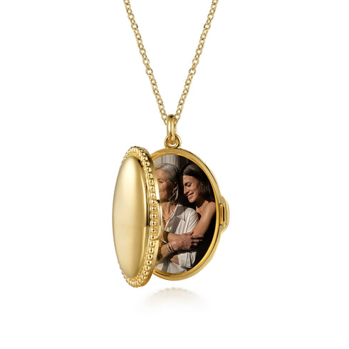 Bujukan 14K Yellow Gold Locket Pendant Necklace - 4