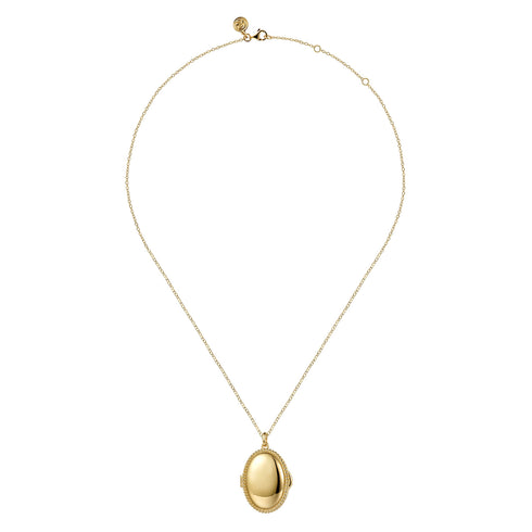 Bujukan 14K Yellow Gold Locket Pendant Necklace - 5