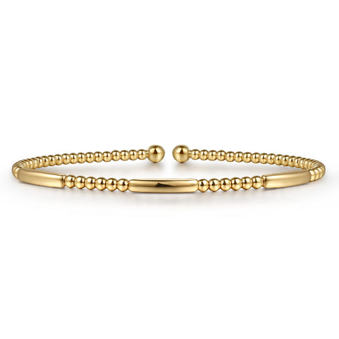Bujukan 14K White Gold Open Bangle - 1