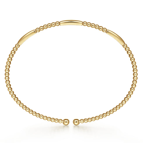 Bujukan 14K White Gold Open Bangle - 4
