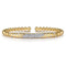 Bujukan Pave Diamond Split Bangle Bracelet in 14K Yellow Gold - 2