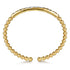Bujukan Pave Diamond Split Bangle Bracelet in 14K Yellow Gold - 4