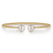 Bujukan 14K Yellow Gold Pearl Bangle Bracelet - 1