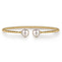 Bujukan 14K Yellow Gold Pearl Bangle Bracelet - 1